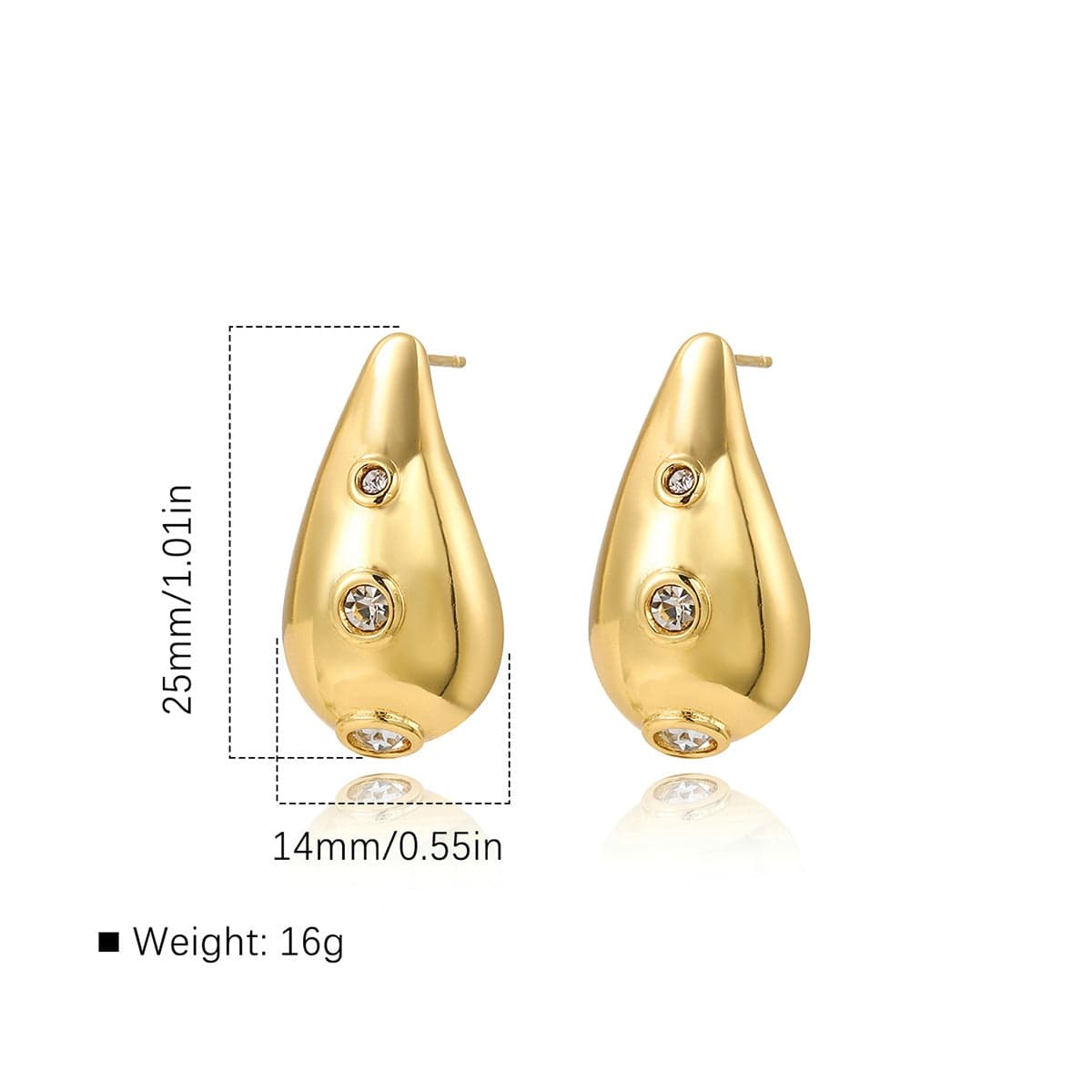 Crystal Drops Earrings