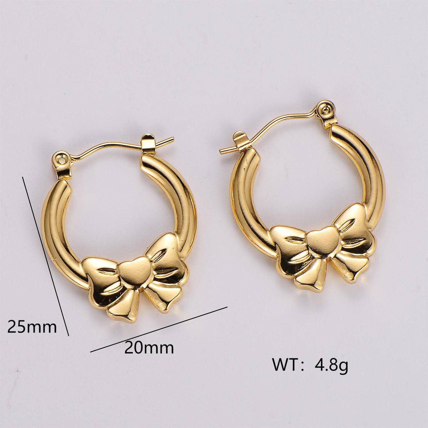 Dainty Knot Hoops