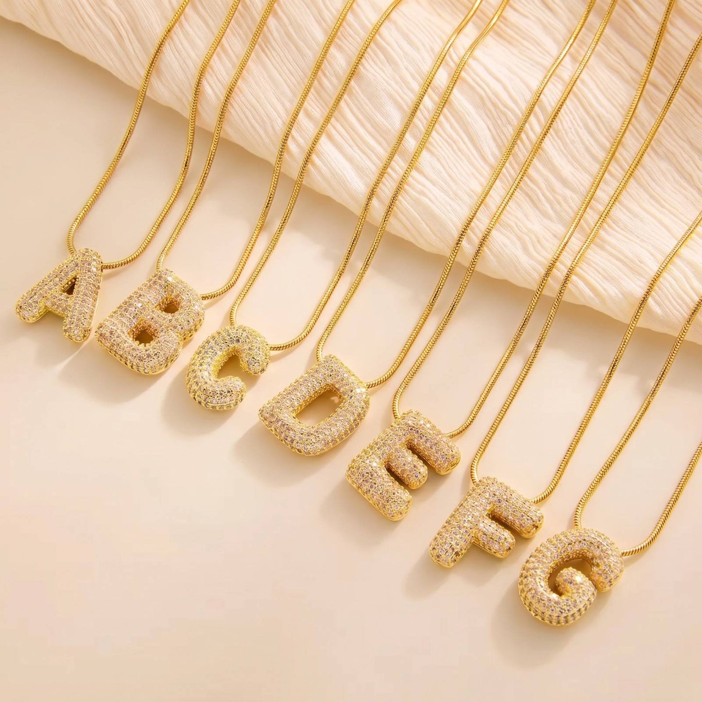 Bubble Initial Pendant