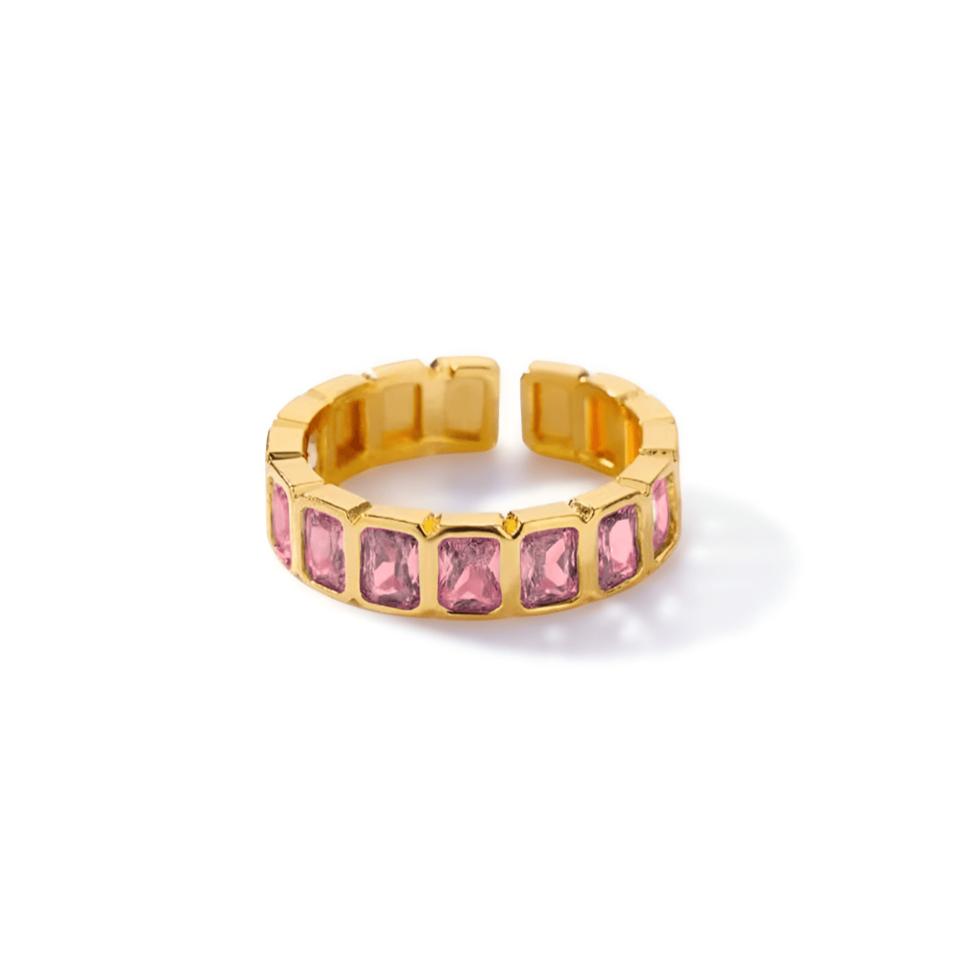 Rose Zircon Ring (adjustable)