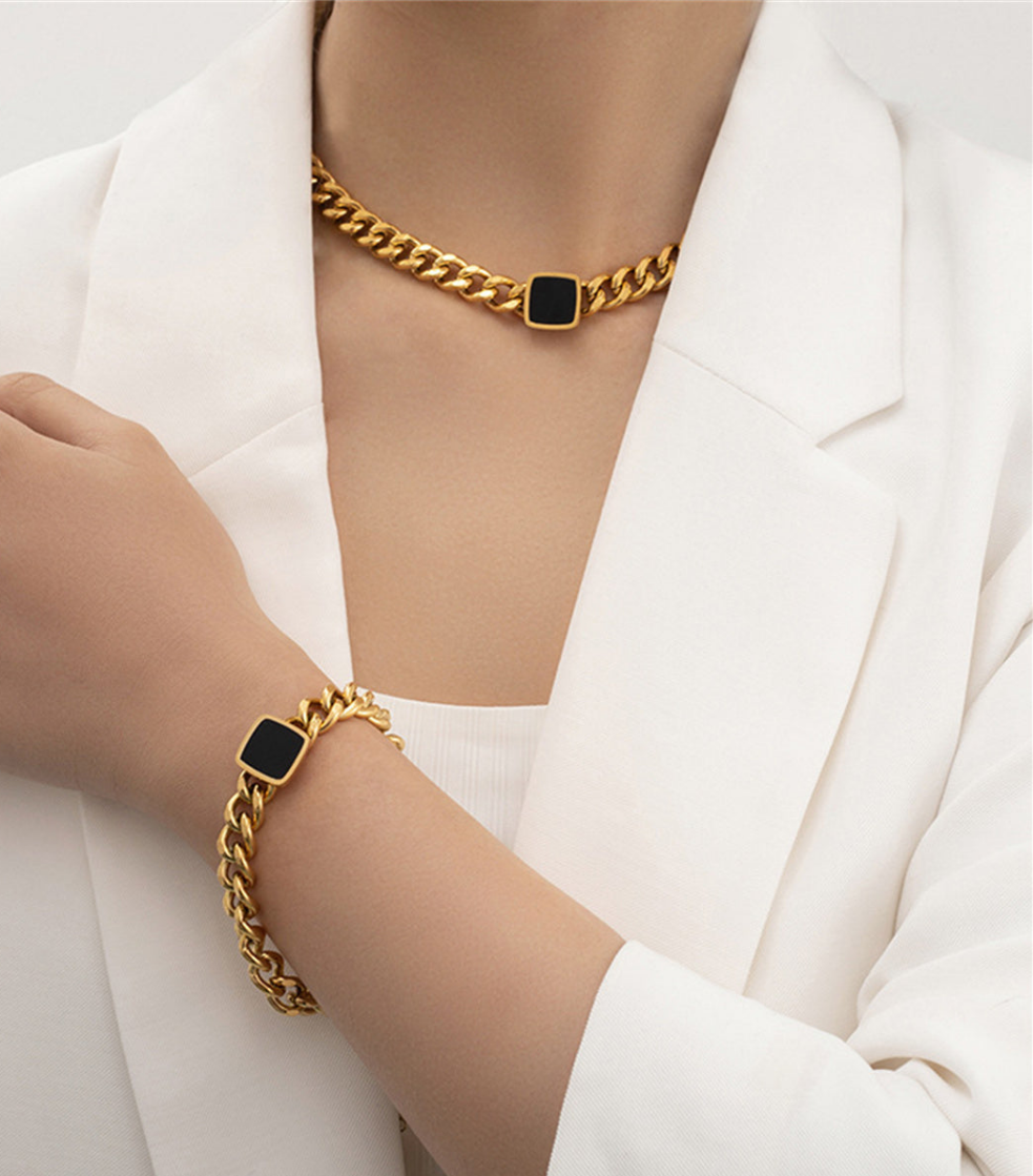 Cuban Onyx Necklace