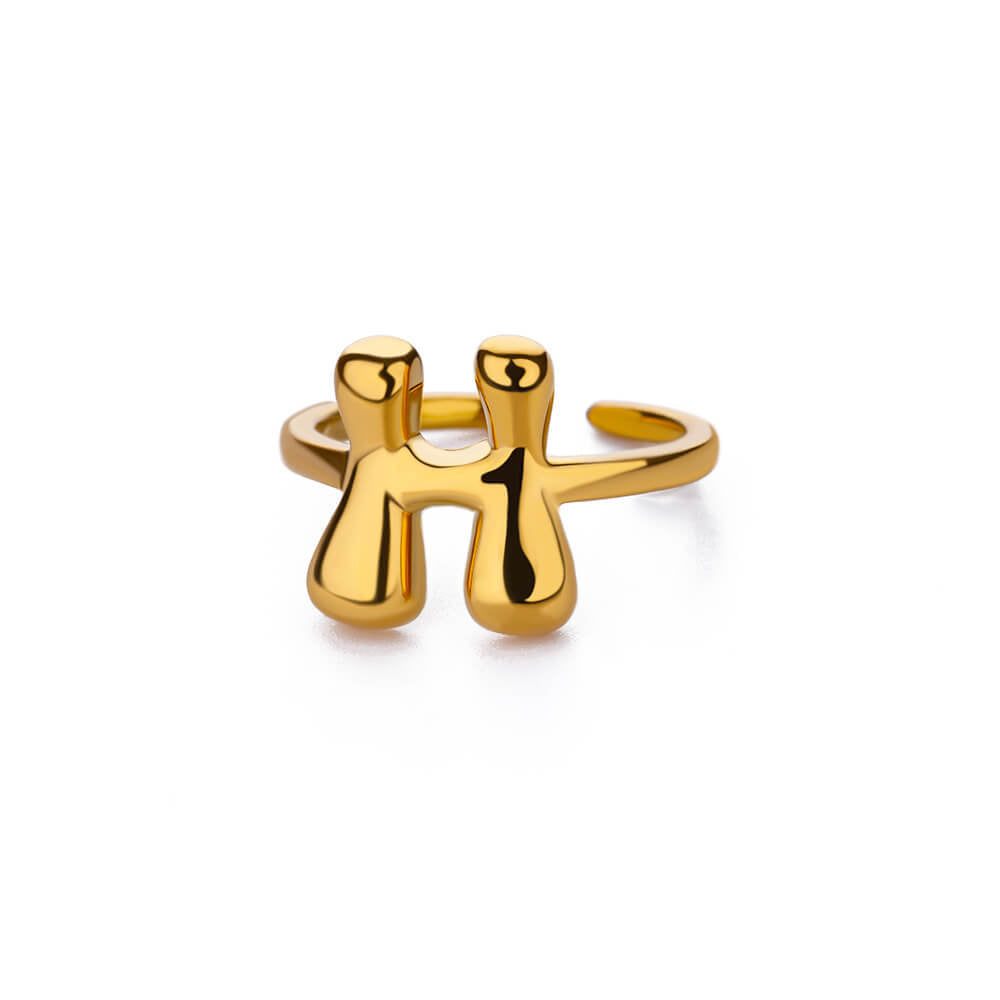 Alphabet Initial Ring A-Z (adjustable)