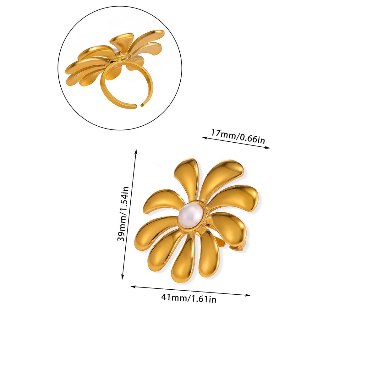 Bellemare Floral Ring (adjustable)