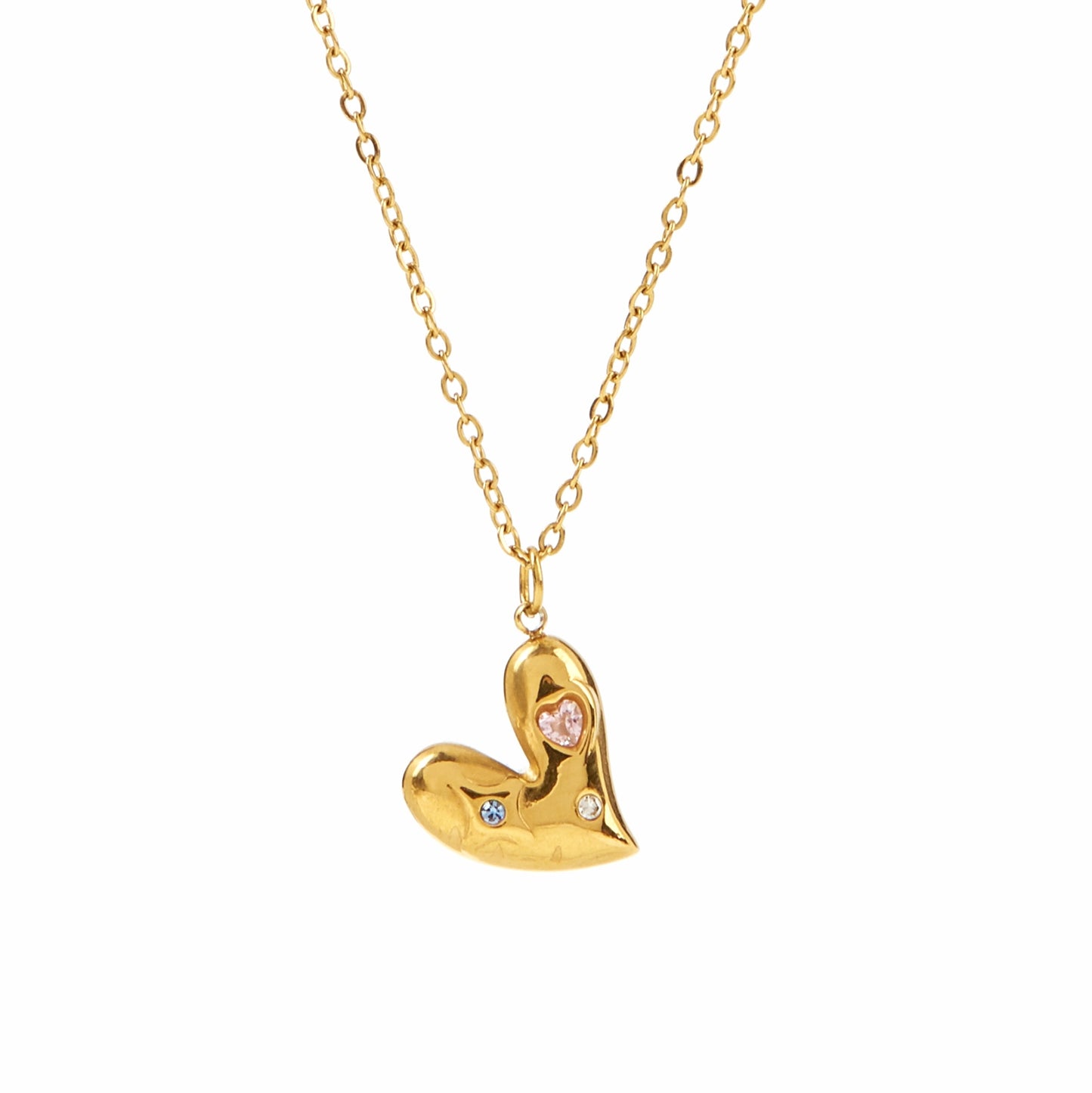 Blushing Heart Pendant