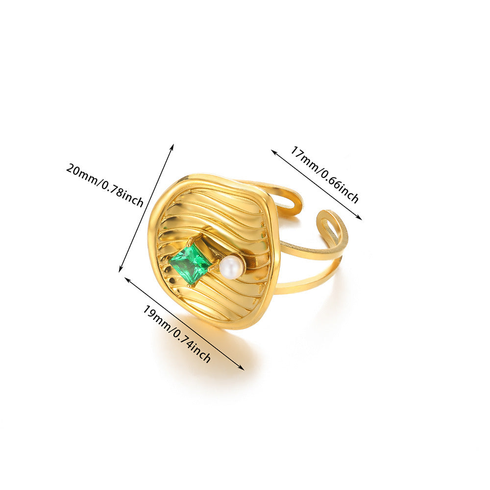 Gilded Lily Ring (adjustable)