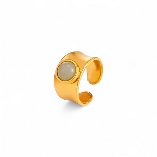 Mint Stone Ring (adjustable)