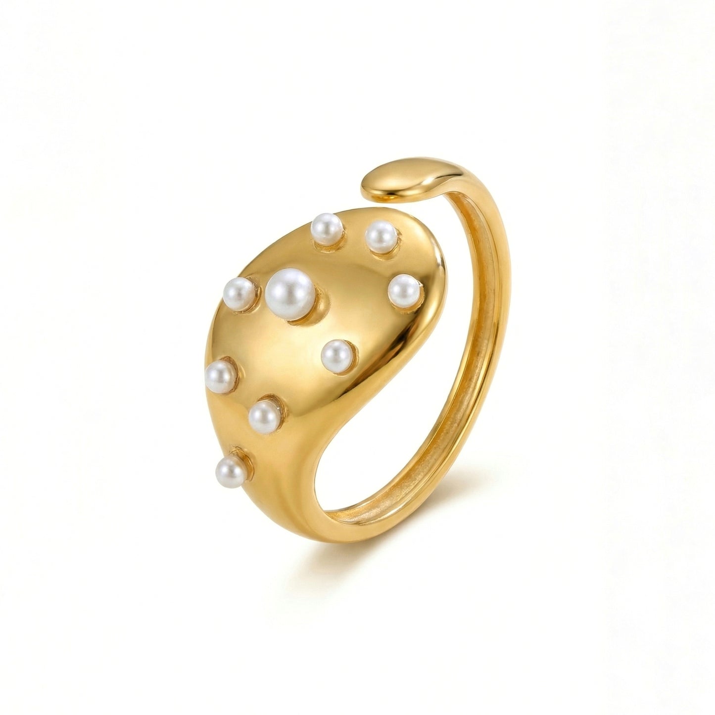Pearl ember ring (adjustable)