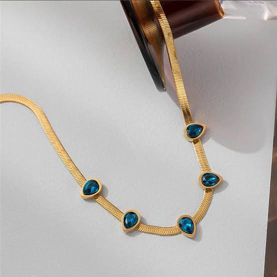 Sapphire Flow Necklace
