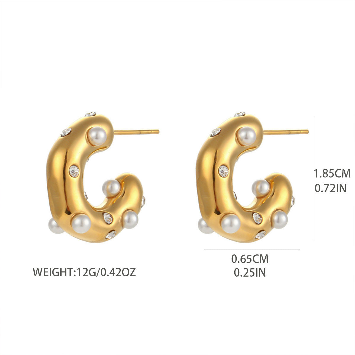 Aveline Gold Hoops