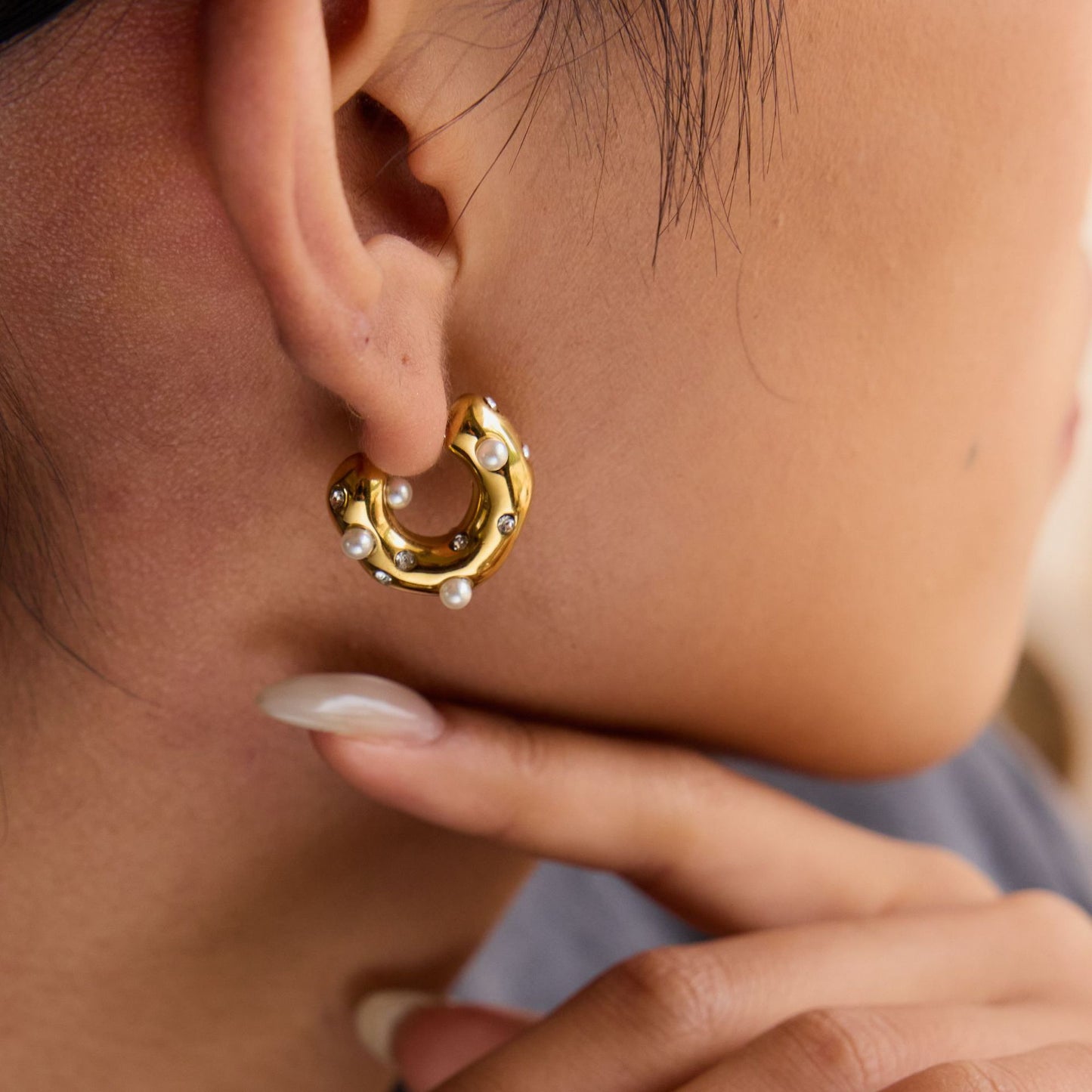 Aveline Gold Hoops