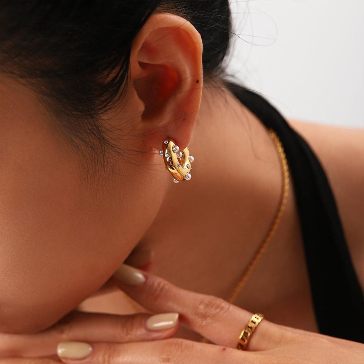 Aveline Gold Hoops
