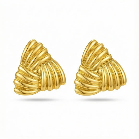Golden shell studs