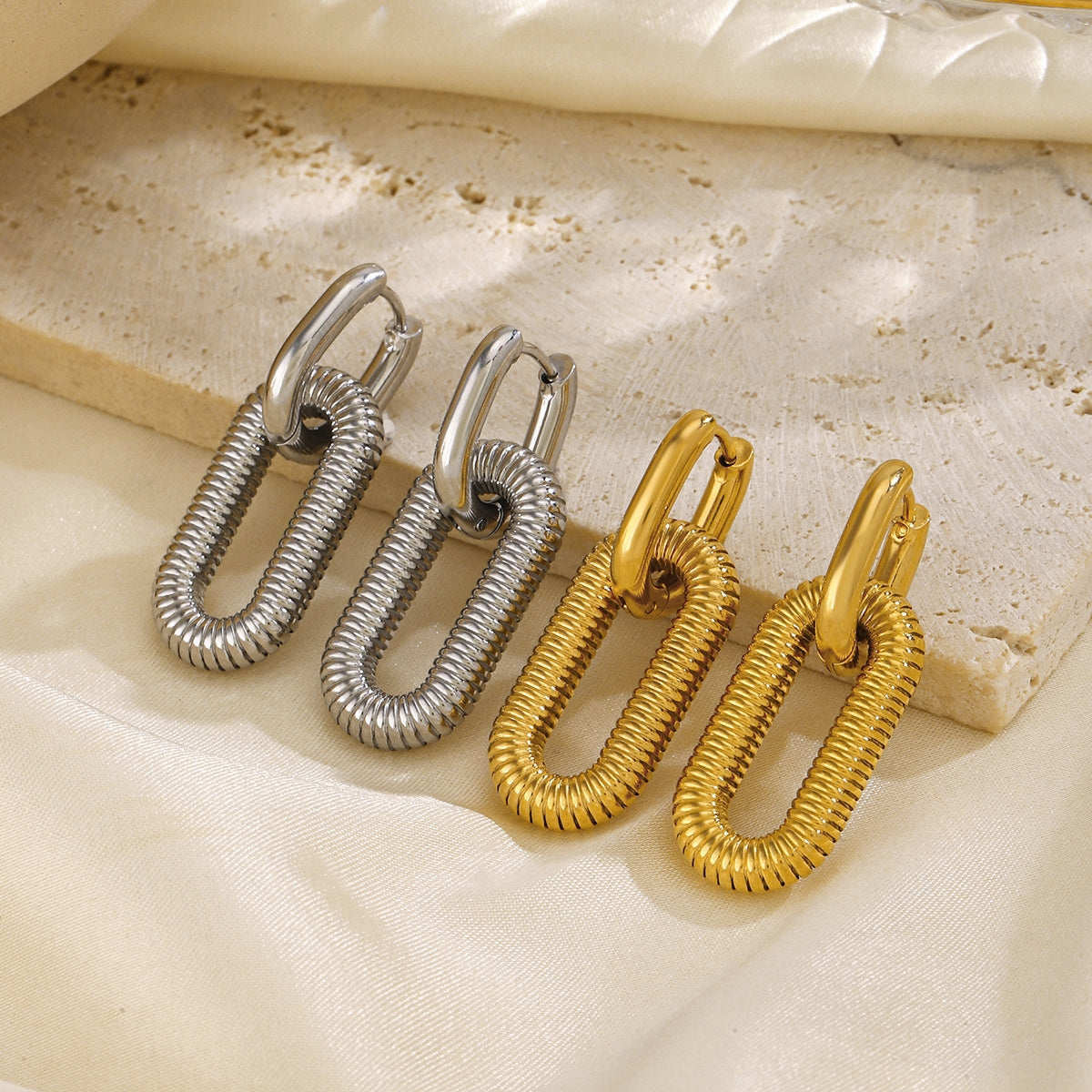 Golden Anchor Earring