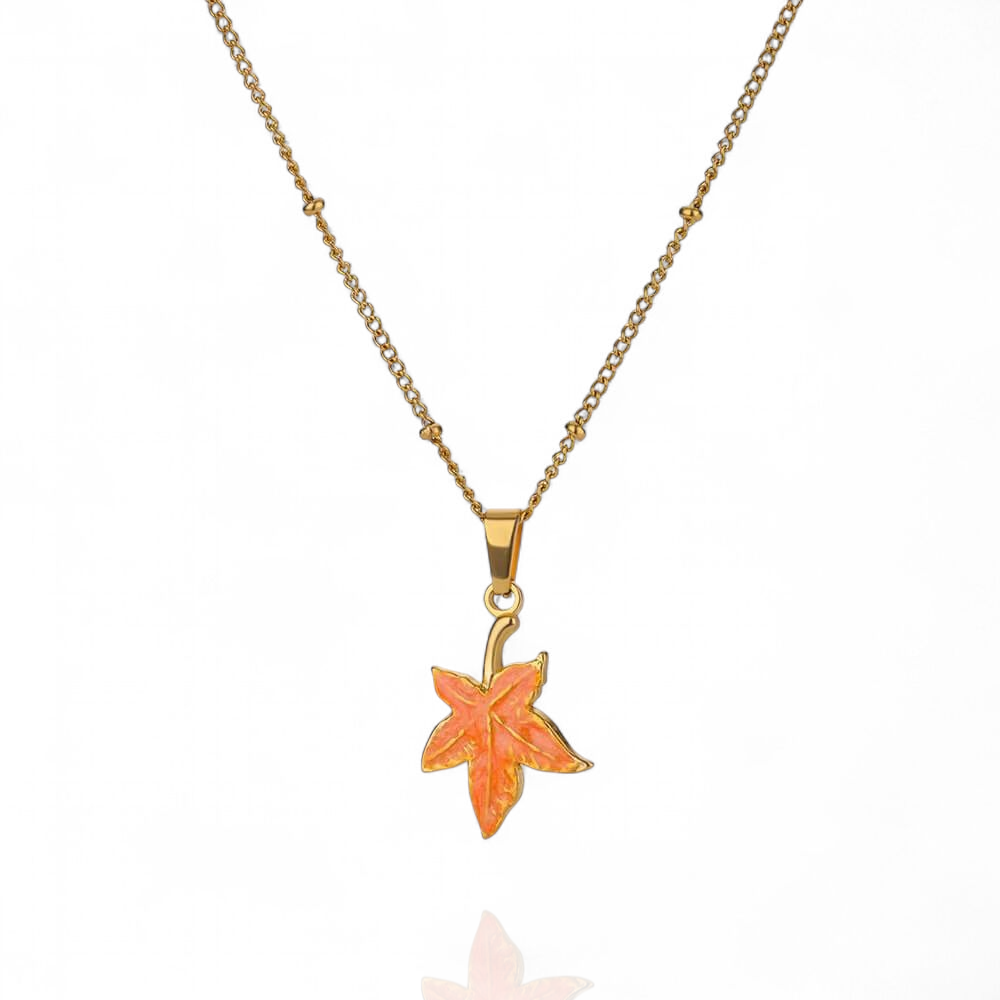 Amber Leaf Pendant
