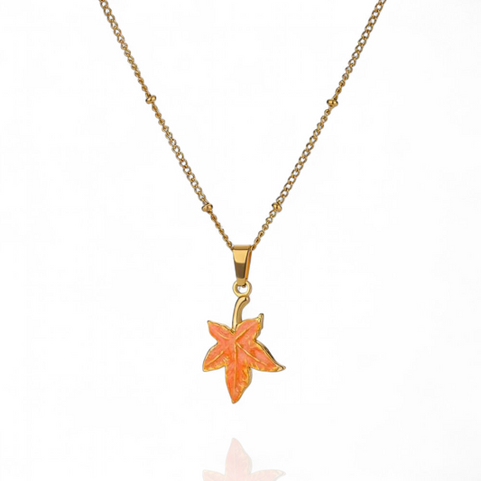 Amber Leaf Pendant