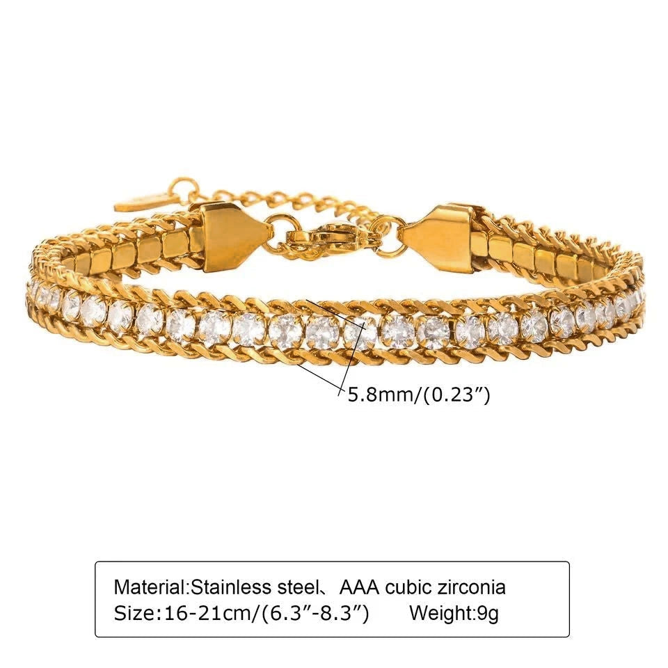 Tennis Curb Bracelet