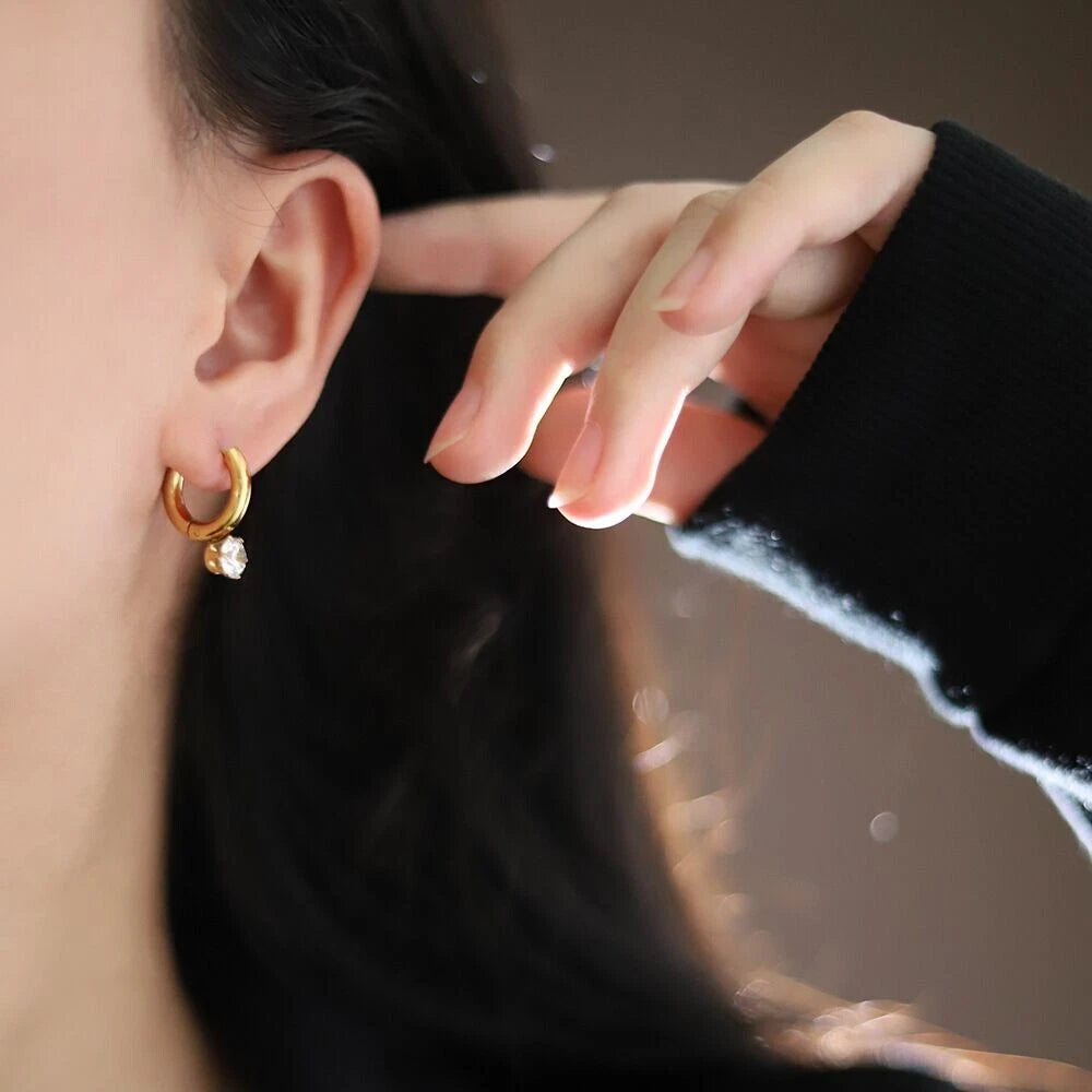 Crystal Hoops