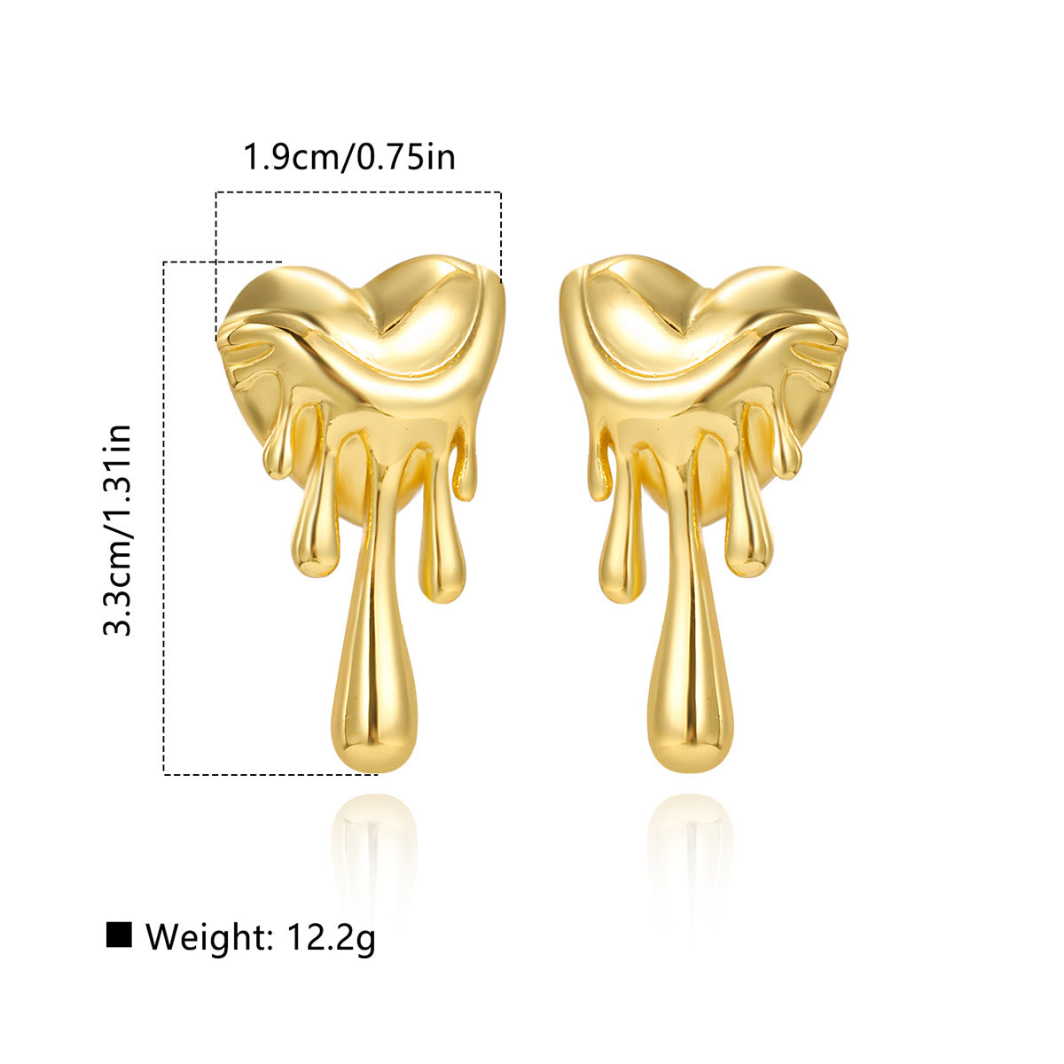 Molten Heart Earrings