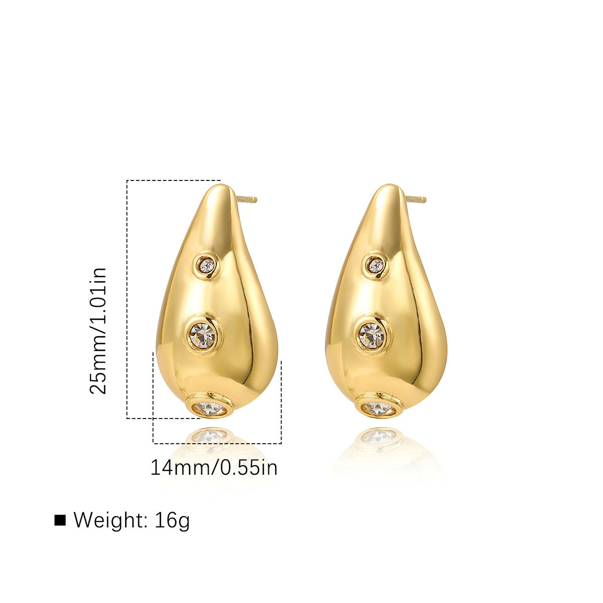 Crystal Drops Earrings