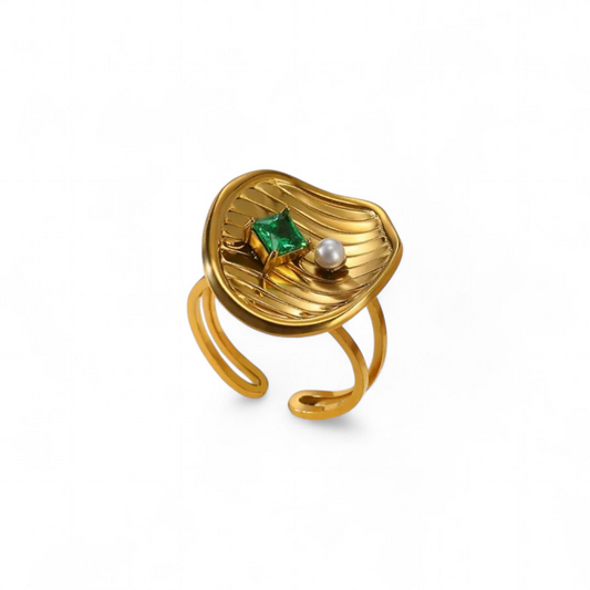 Gilded Lily Ring (adjustable)