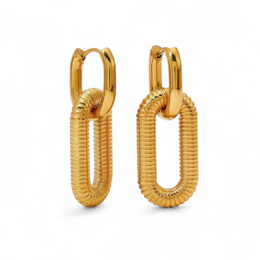 Golden Anchor Earring