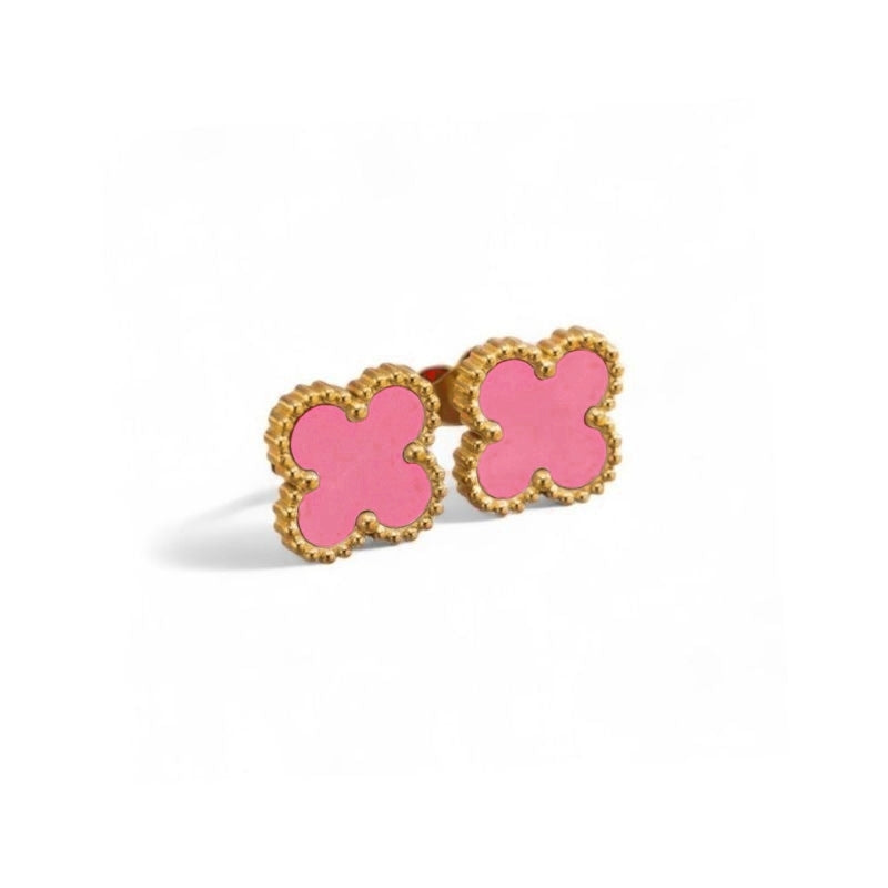 Clover Studs [Pink]