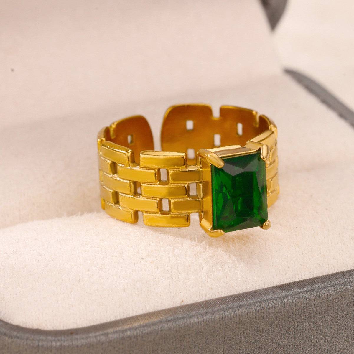 Ivy Brick Ring (adjustable)