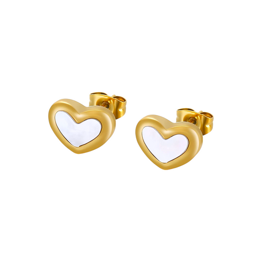 Lumiere Heart Studs