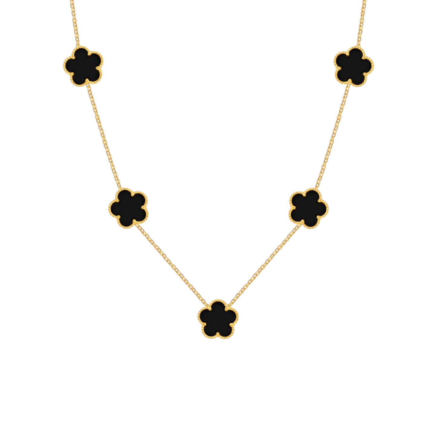 Clover Necklace [Black]