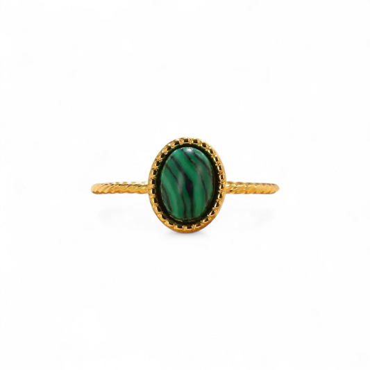 Emerald Gaze Ring (adjustable)