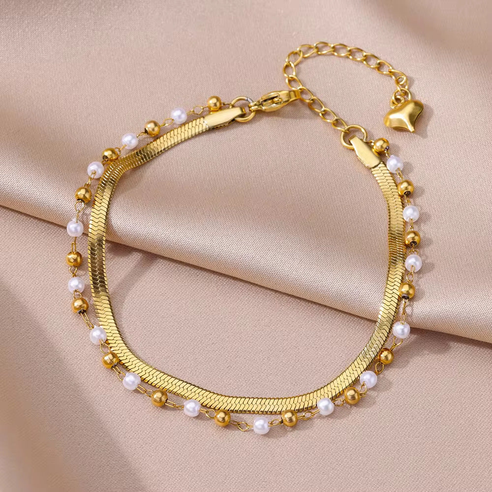 Scale Pearl Bracelet