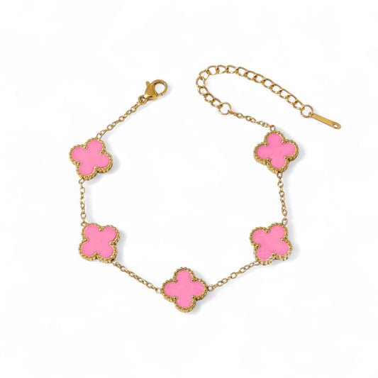 Clover Bracelet [Pink]