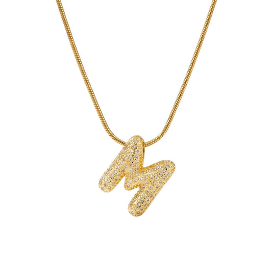 Bubble Initial Pendant