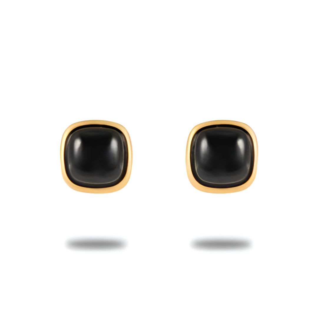 Square Agate Studs