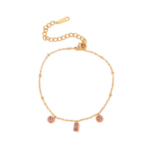 Rosy Charm Bracelet
