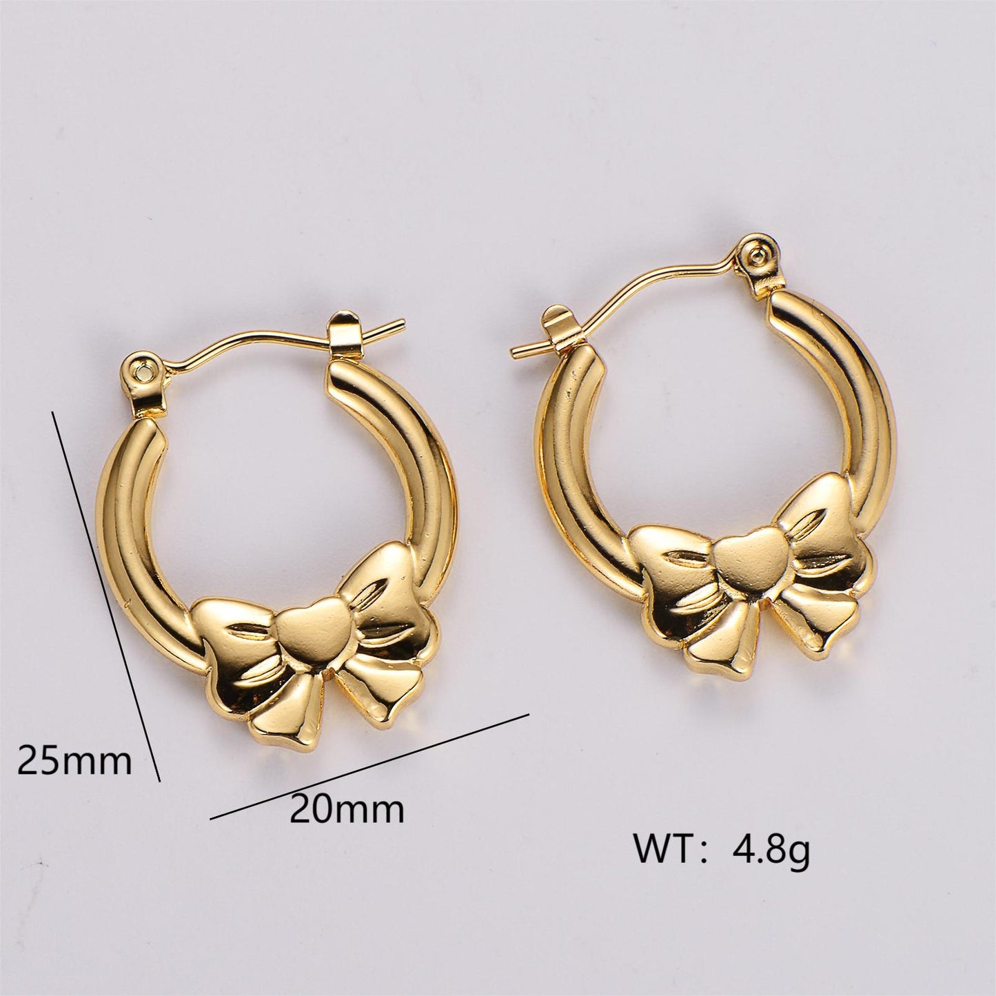 Dainty Knot Hoops