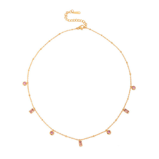 Rosy Charm Necklace