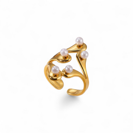 Coral Cluster Ring (adjustable)