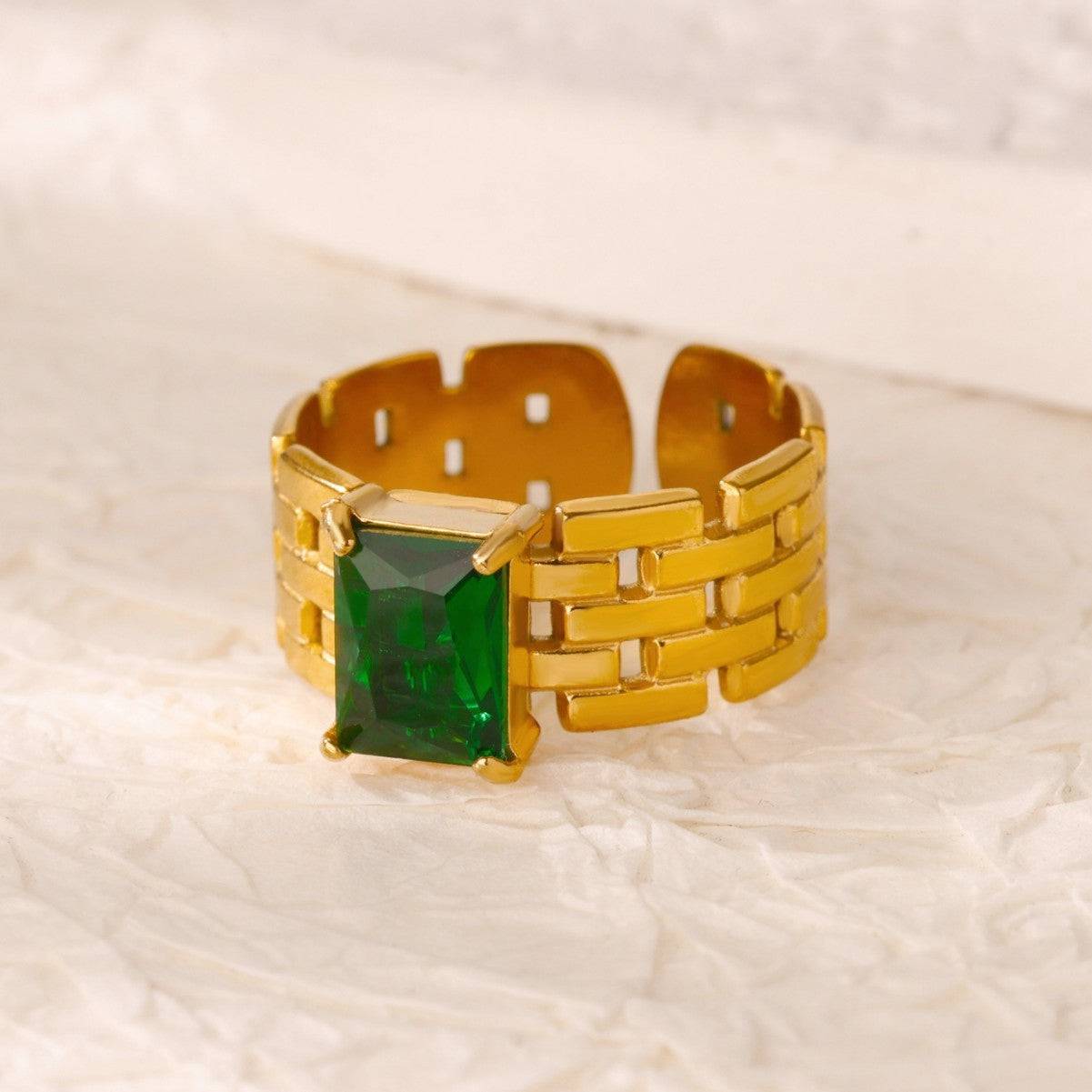 Ivy Brick Ring (adjustable)