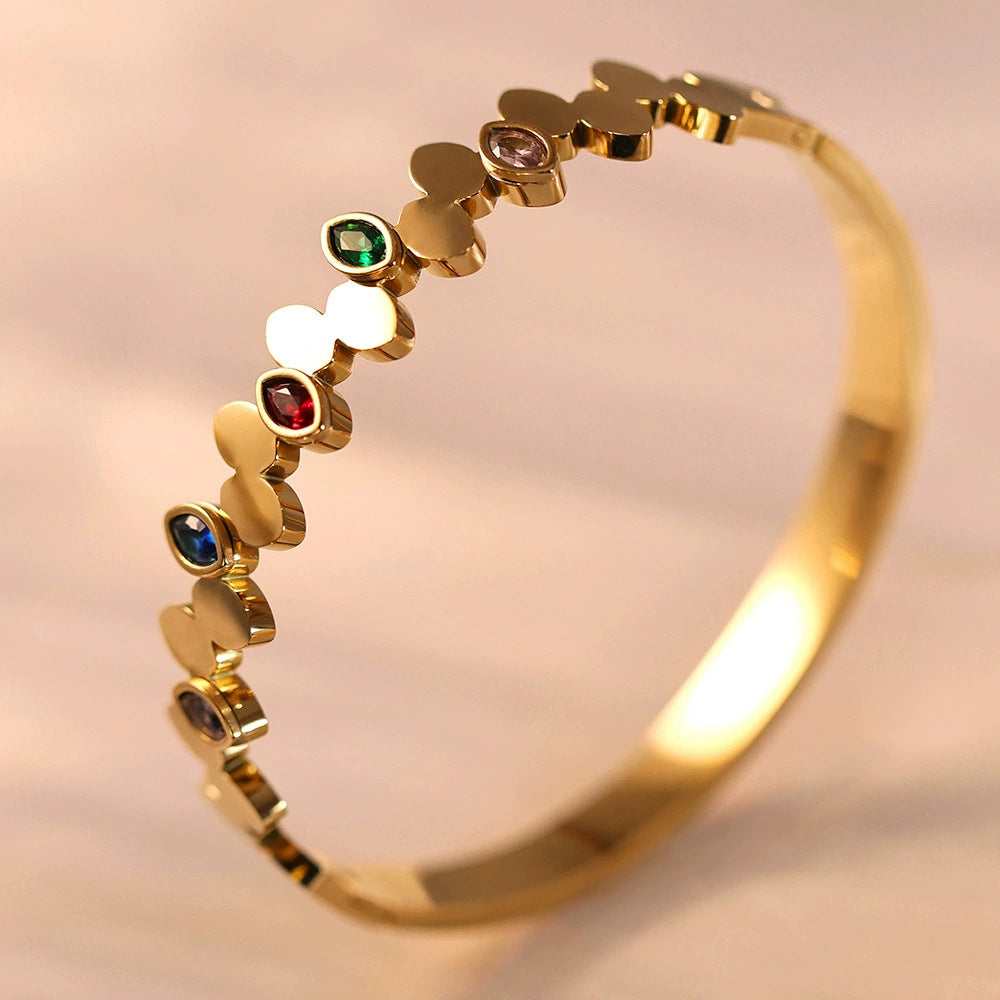 Prism Gemstone Bangle