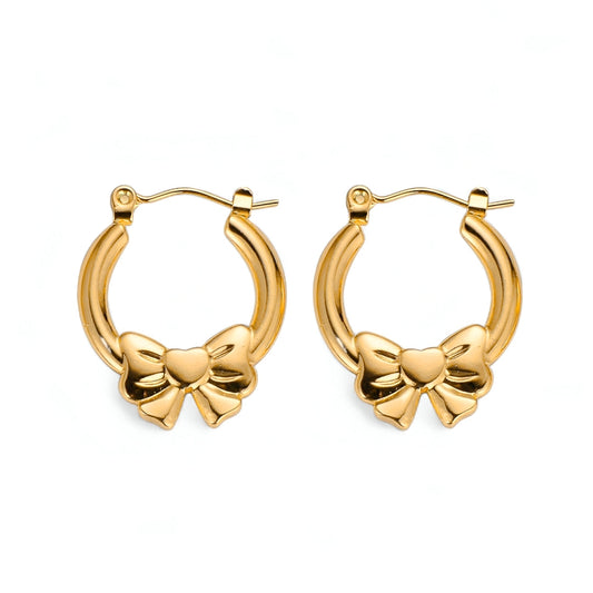 Dainty Knot Hoops