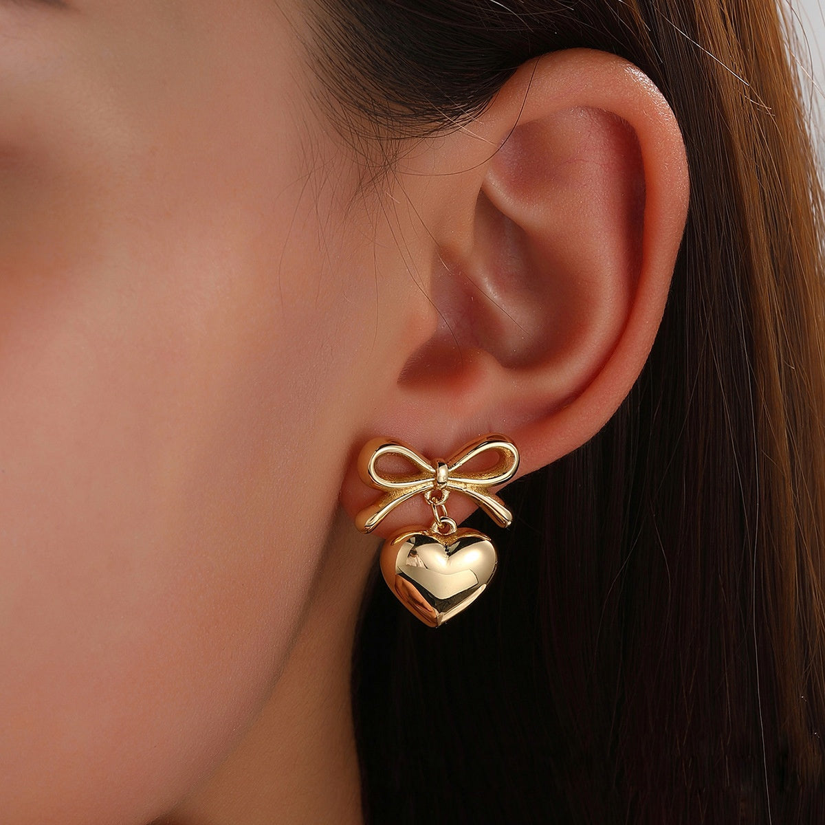 BowHeart Earrings