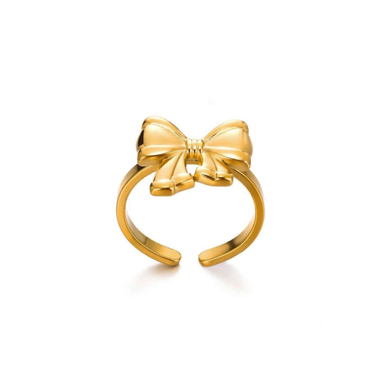 Dainty Bow Ring (adjustable)