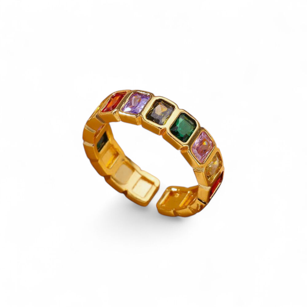 Multi Zircon Ring (adjustable)