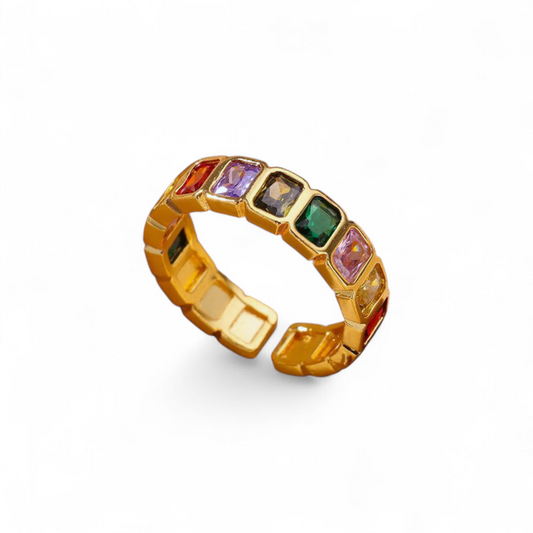 Multi Zircon Ring (adjustable)