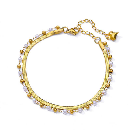 Scale Pearl Bracelet