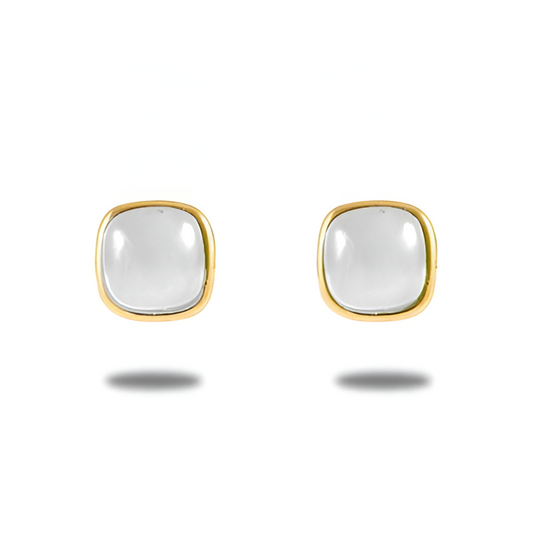 Square Pearl Studs