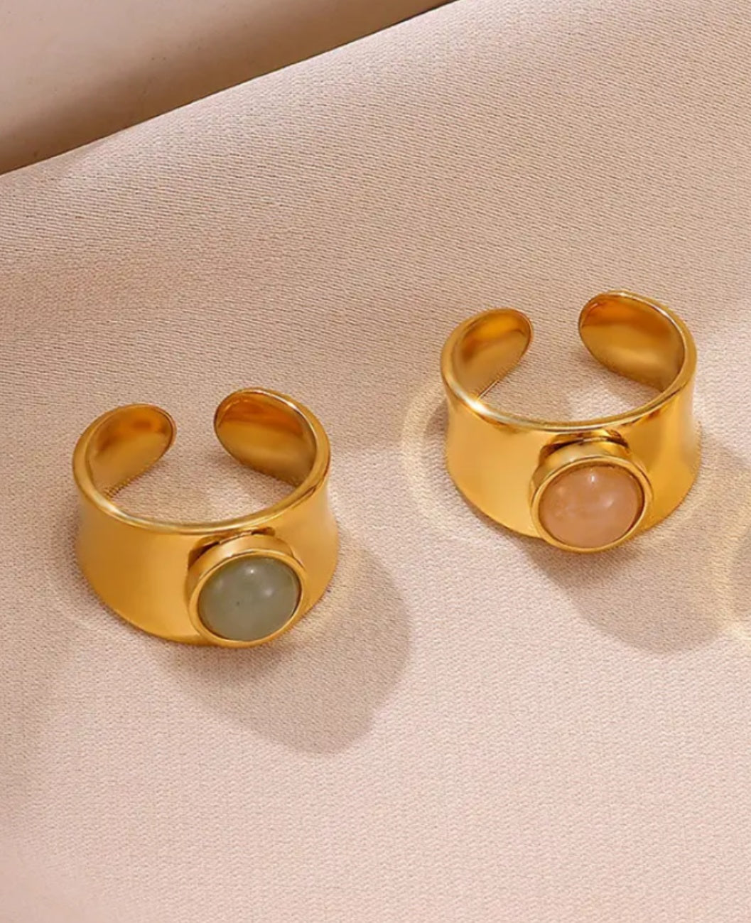 Blush Stone Ring (adjustable)