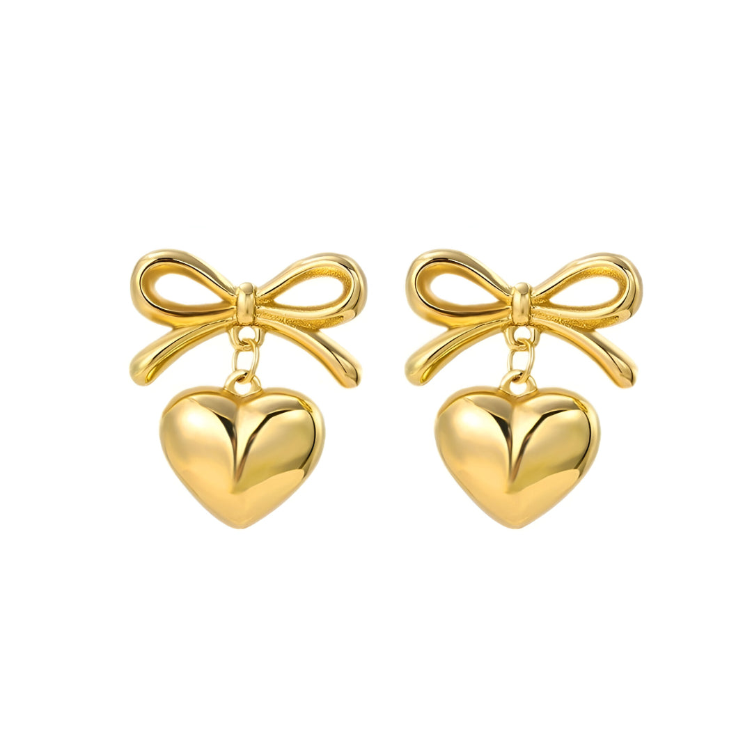 BowHeart Earrings