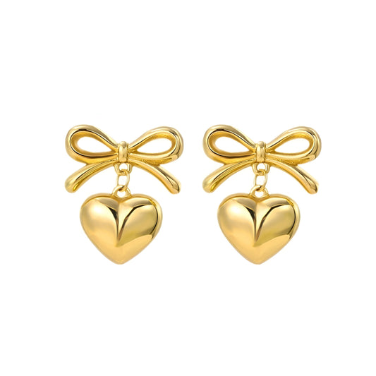 BowHeart Earrings